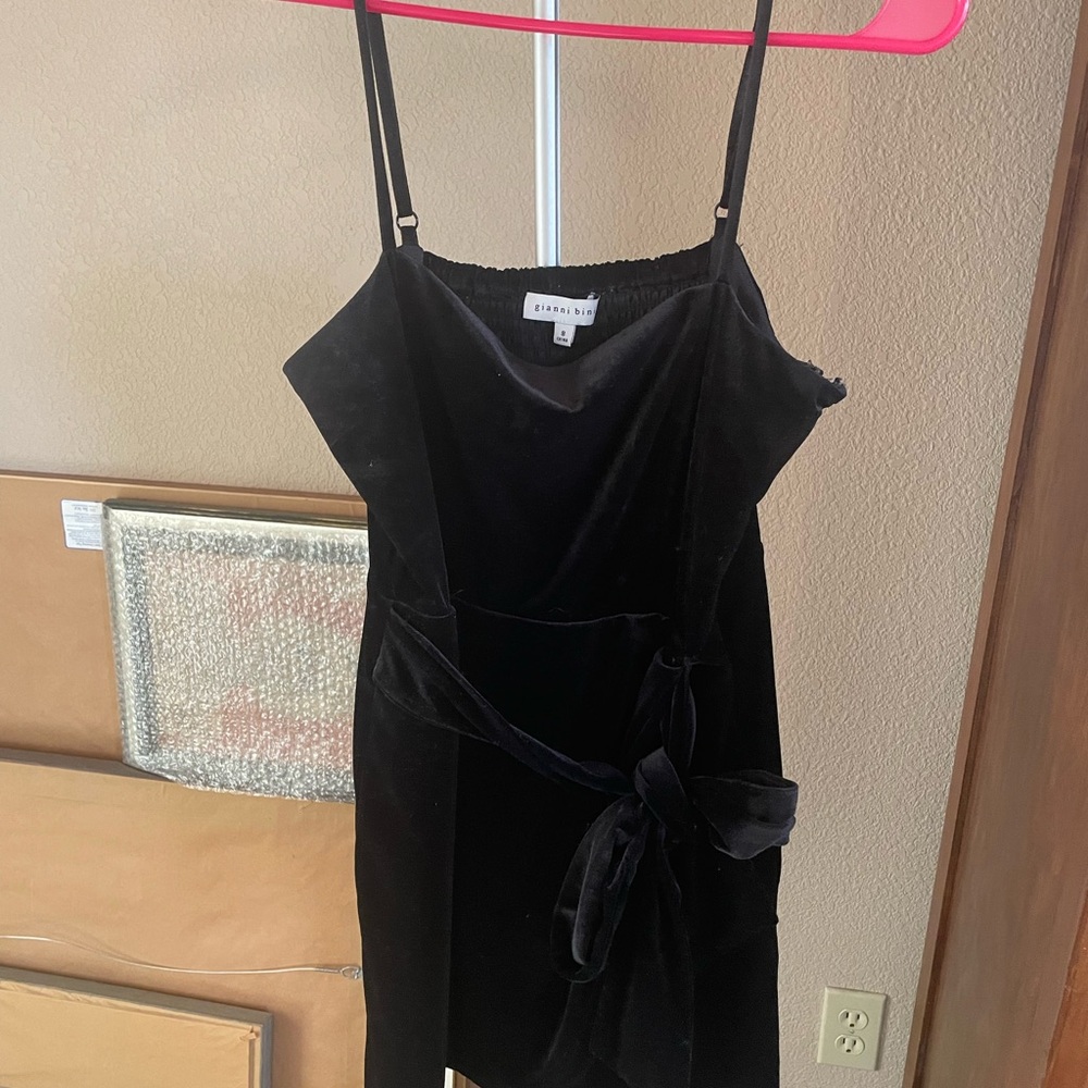 Gianni Bini Black Velvet Dress